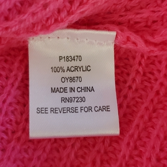 Almost Famous Pink Sweater Size 3X Knot Twist Detail Coquette Balletcore NEW - Picture 14 of 16